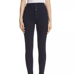 JBrand Jeans Natasha Sky High Skinny Jeans - Seriously Black
